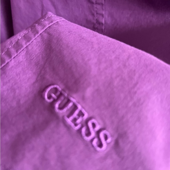 Guess Women’s Fitted Purple Dress Shirt - Picture 4 of 6